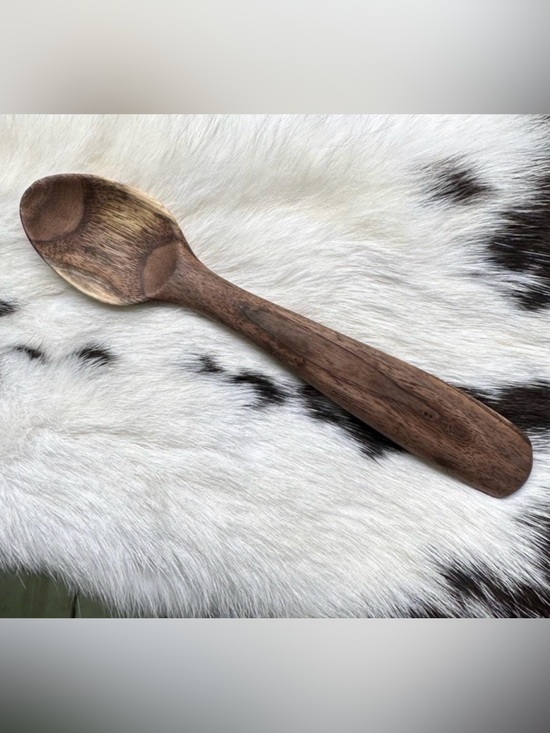 Handmade Other - Black Walnut • hand carved wooden spoon